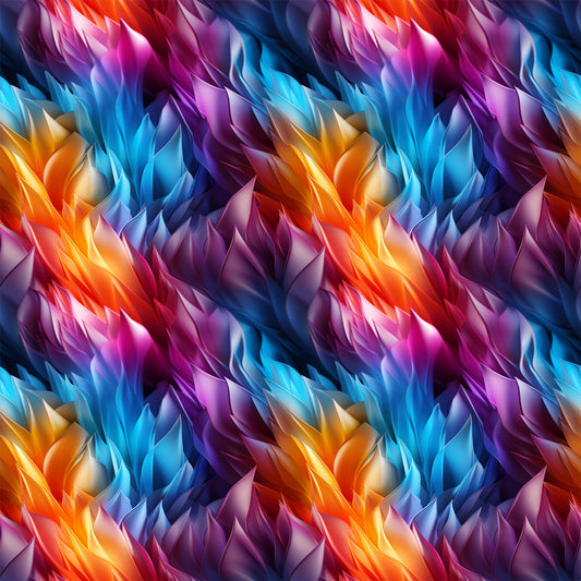Modern 3D Rainbow Pattern 6 Quilting Cotton Fabric