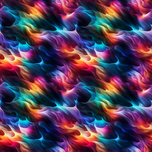 Modern 3D Rainbow Pattern 7 Quilting Cotton Fabric
