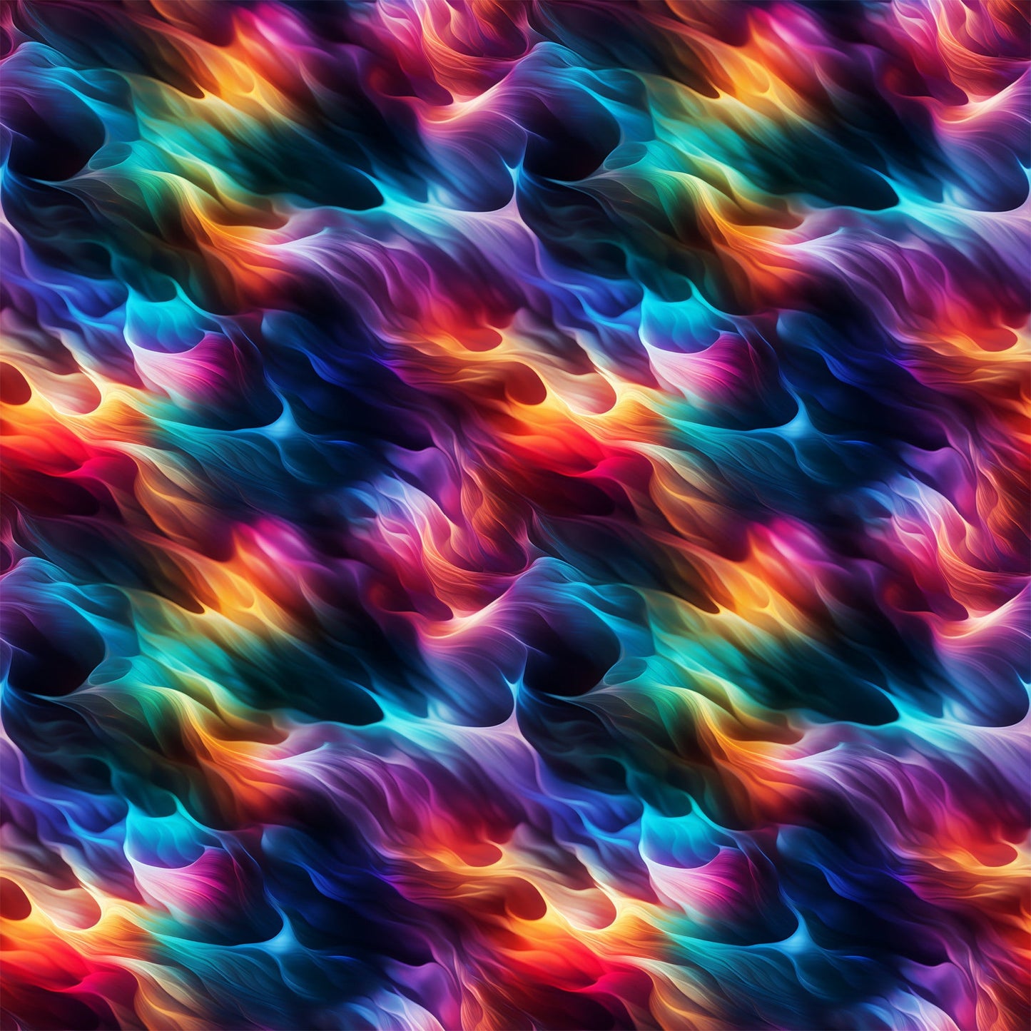 Modern 3D Rainbow Pattern 7 Quilting Cotton Fabric