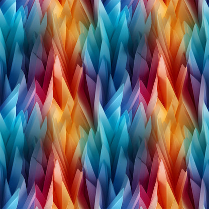 Modern 3D Rainbow Pattern 8 Quilting Cotton Fabric