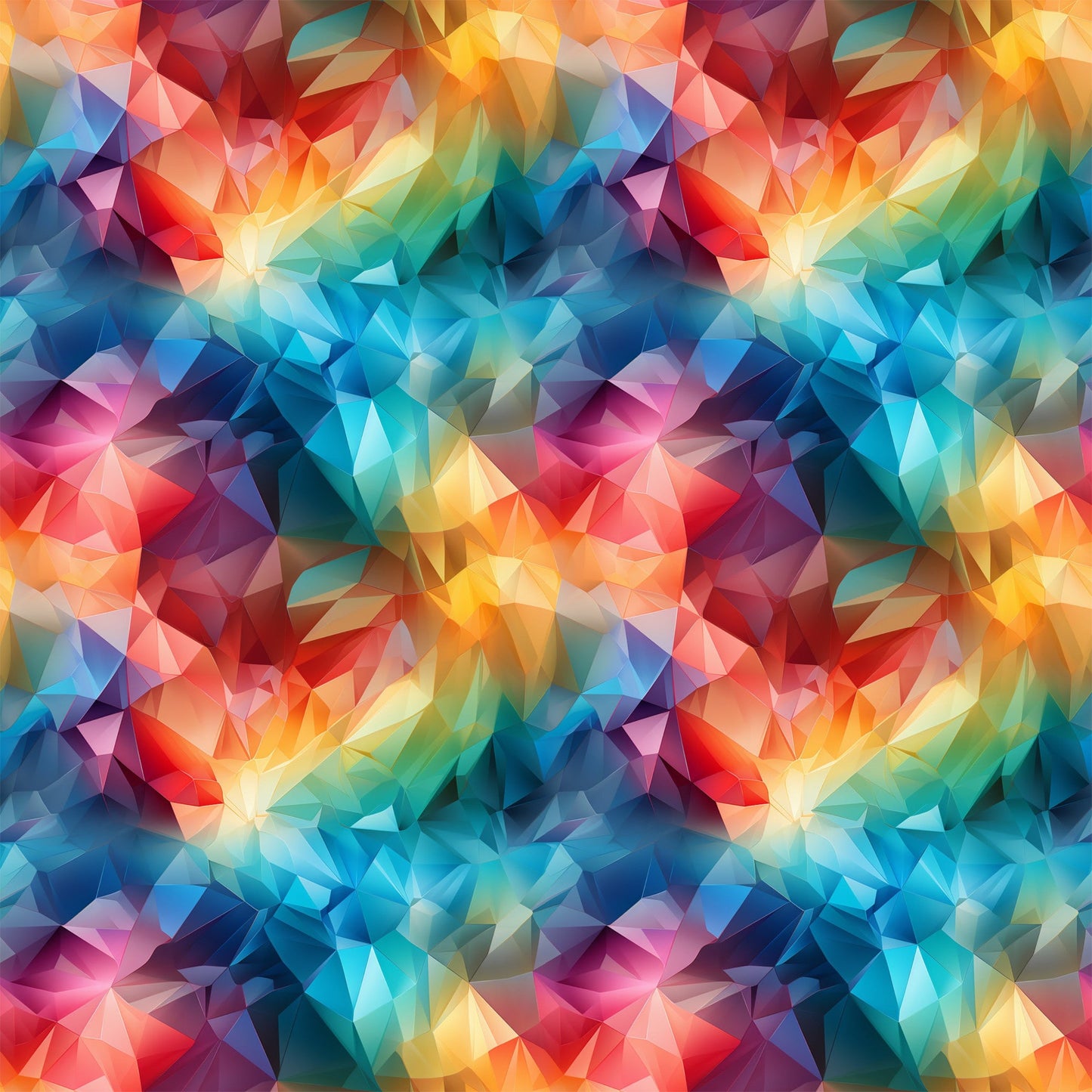 Modern 3D Rainbow Pattern 9 Quilting Cotton Fabric