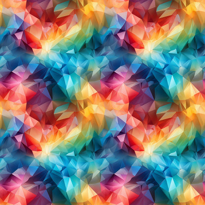 Modern 3D Rainbow Pattern 9 Quilting Cotton Fabric