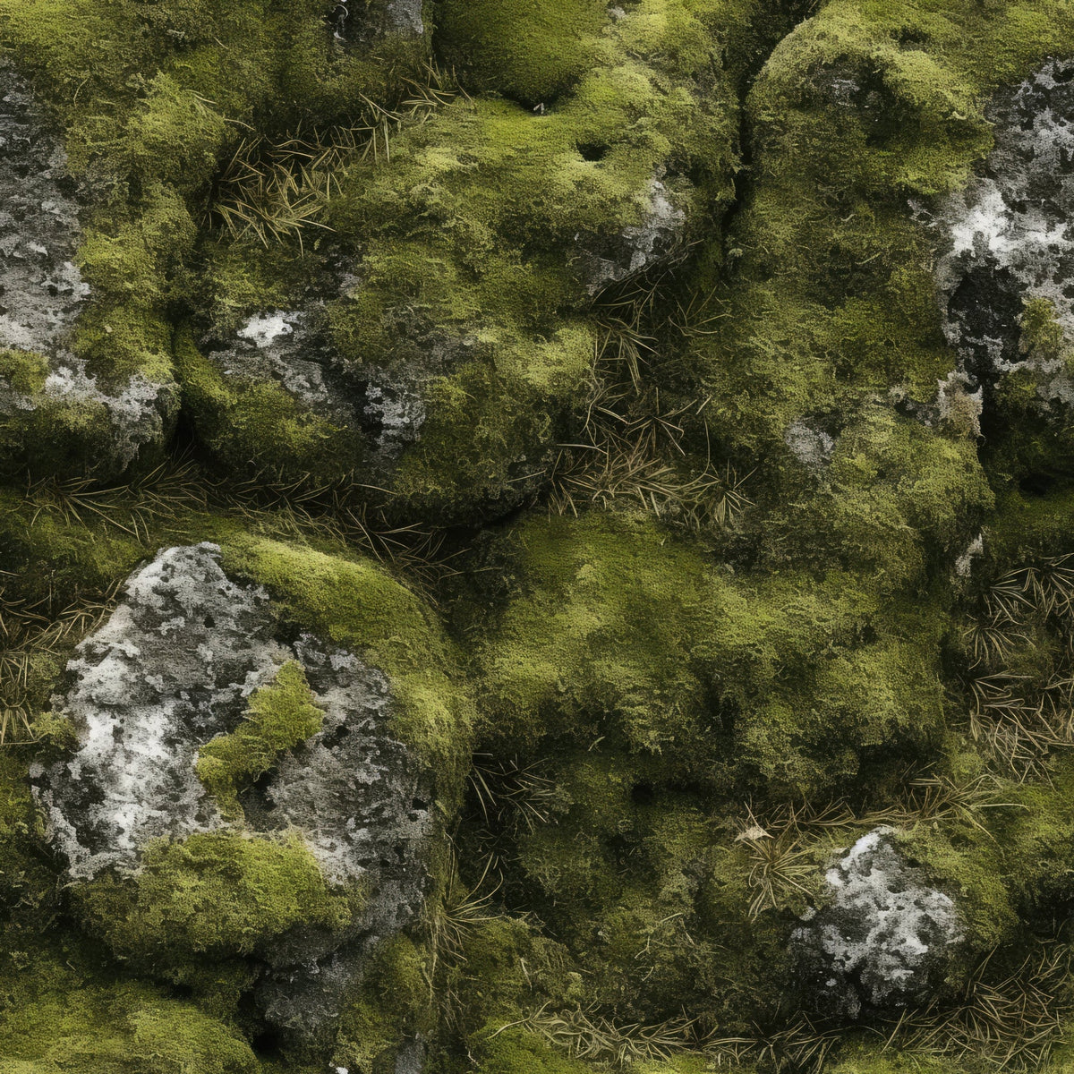 Moss Textures Pattern 5 Minky Fabric