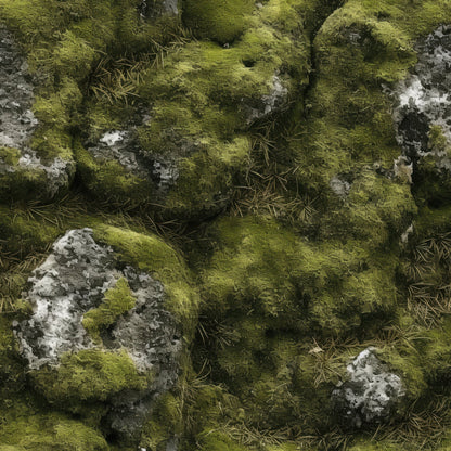 Moss Textures Pattern 5 Minky Fabric
