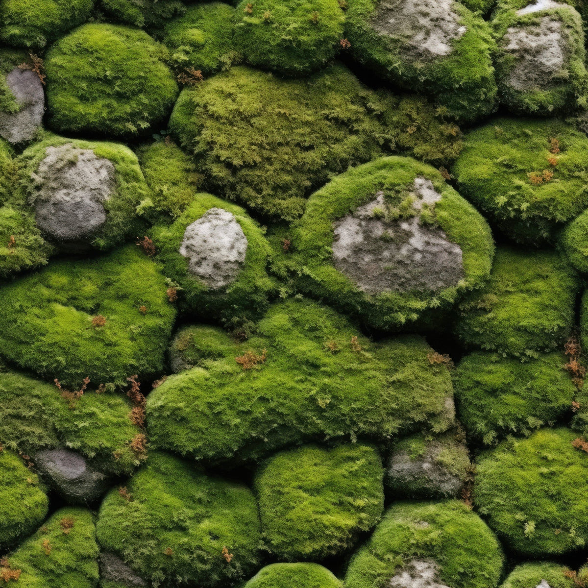 Moss Textures Pattern 7 Minky Fabric