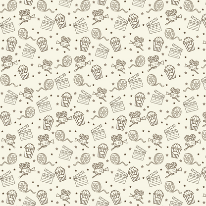 Silver Screen Pattern 1 Minky Fabric