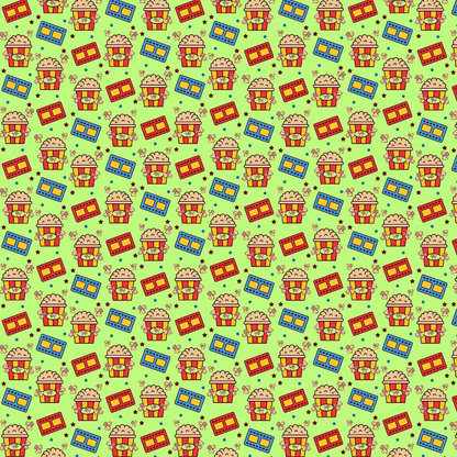Silver Screen Pattern 5 Minky Fabric
