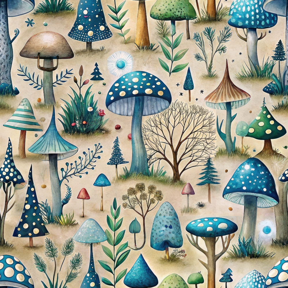 Toadstool Grove Pattern 11 Minky Fabric