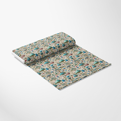 Mushroom Fairyland Pattern 12 Quilting Cotton Fabric