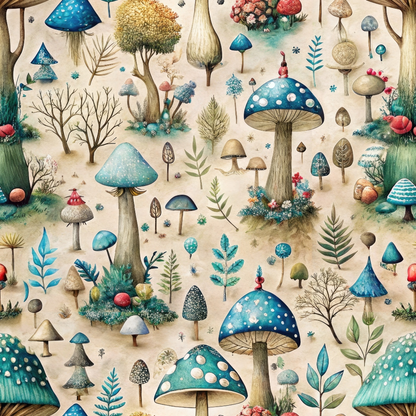 Toadstool Grove Pattern 7 Minky Fabric