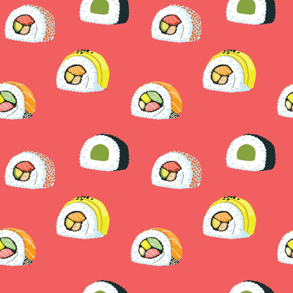 My Favorite Sushi Pattern 1 Quilting Cotton Fabric