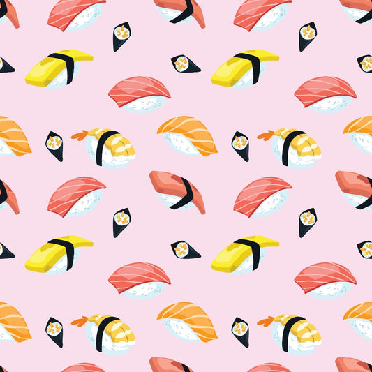 My Favorite Sushi Pattern 10 Quilting Cotton Fabric