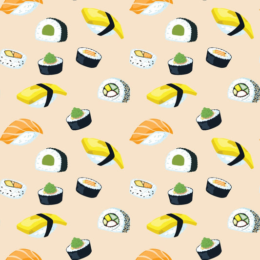 My Favorite Sushi Pattern 4 Quilting Cotton Fabric