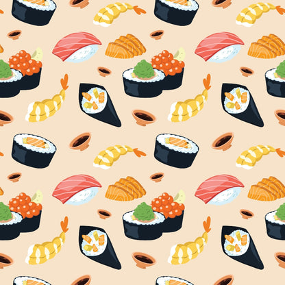 My Favorite Sushi Pattern 5 Quilting Cotton Fabric