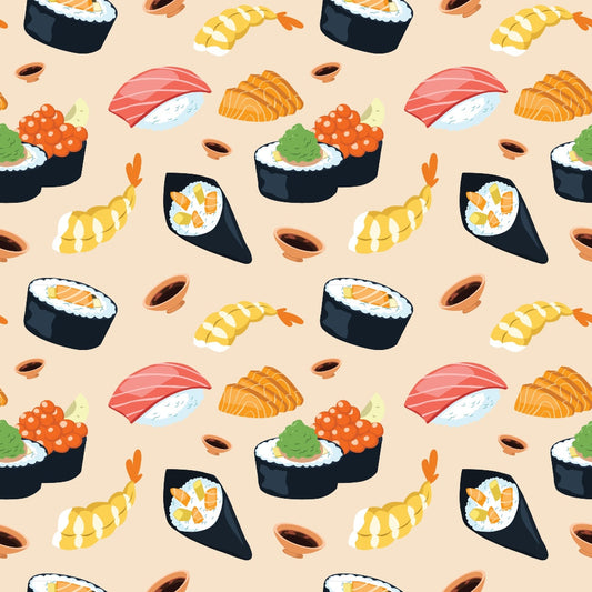 My Favorite Sushi Pattern 5 Quilting Cotton Fabric