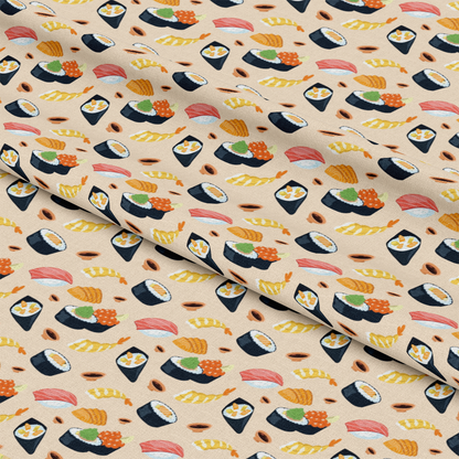 My Favorite Sushi Pattern 5 Quilting Cotton Fabric