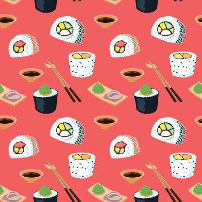 My Favorite Sushi Pattern 6 Quilting Cotton Fabric