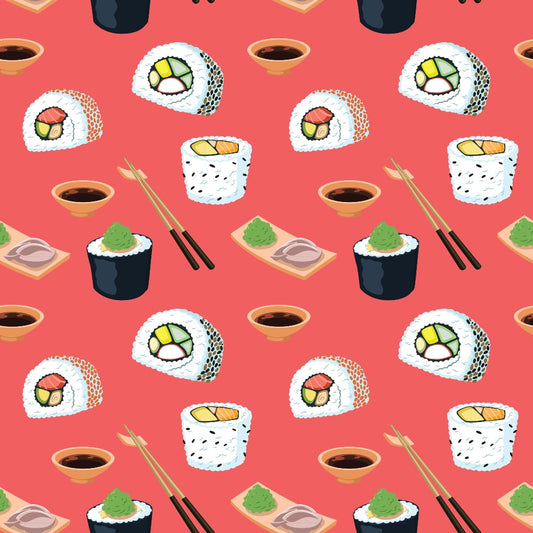 My Favorite Sushi Pattern 6 Quilting Cotton Fabric