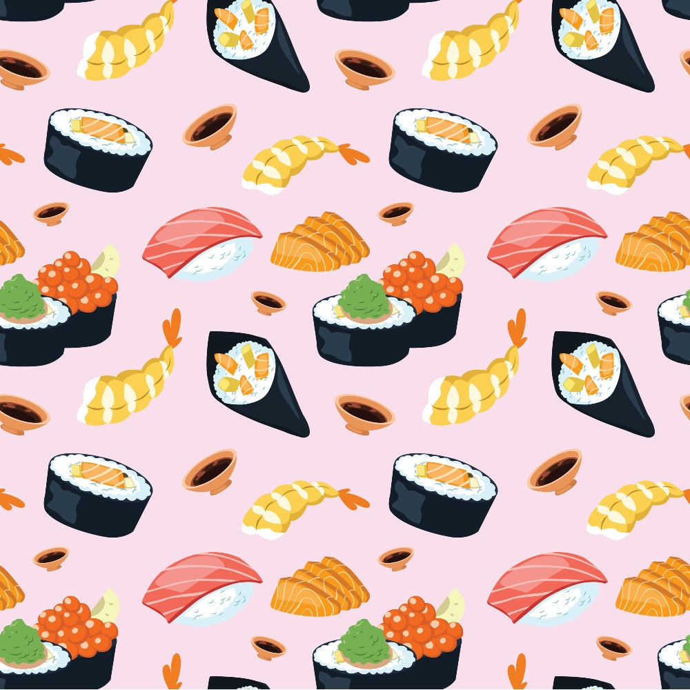 My Favorite Sushi Pattern 9 Quilting Cotton Fabric