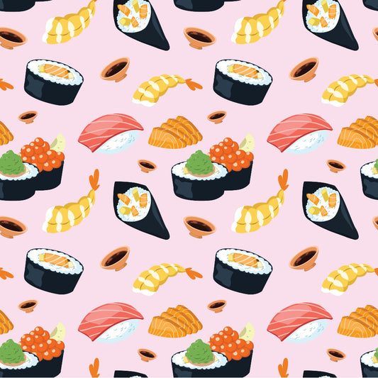 My Favorite Sushi Pattern 9 Quilting Cotton Fabric