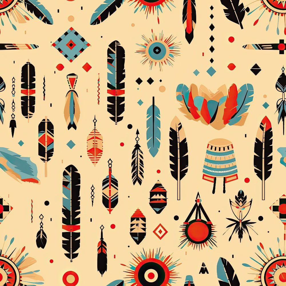 Painted Plains Pattern 10 Minky Fabric
