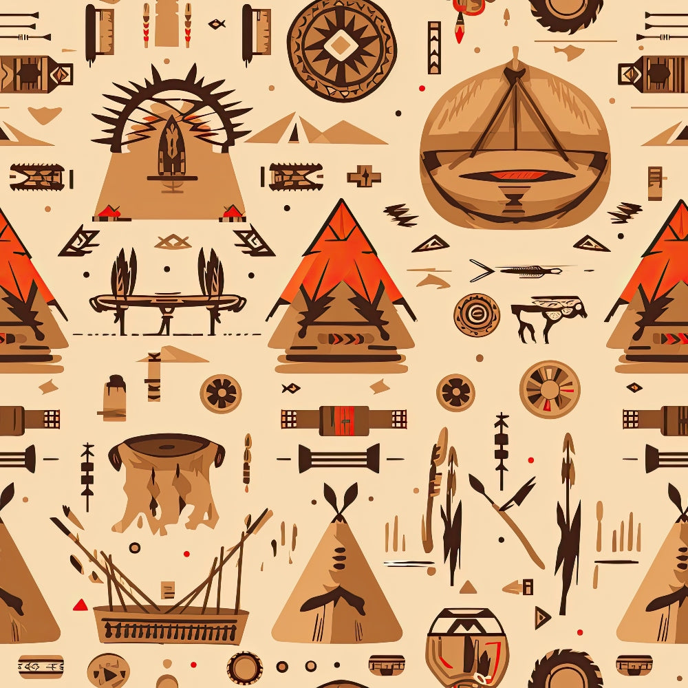 Painted Plains Pattern 11 Minky Fabric