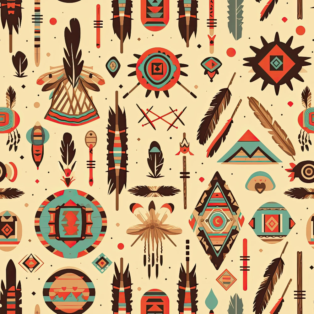 Painted Plains Pattern 12 Minky Fabric