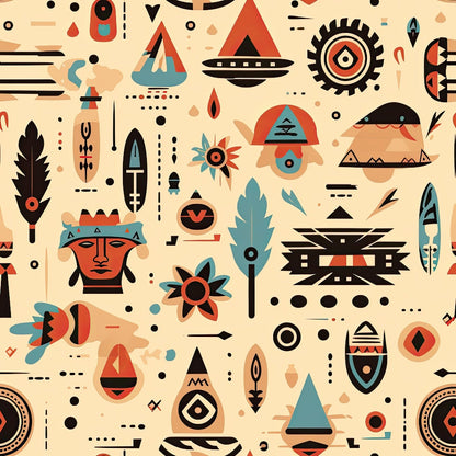 Painted Plains Pattern 1 Minky Fabric
