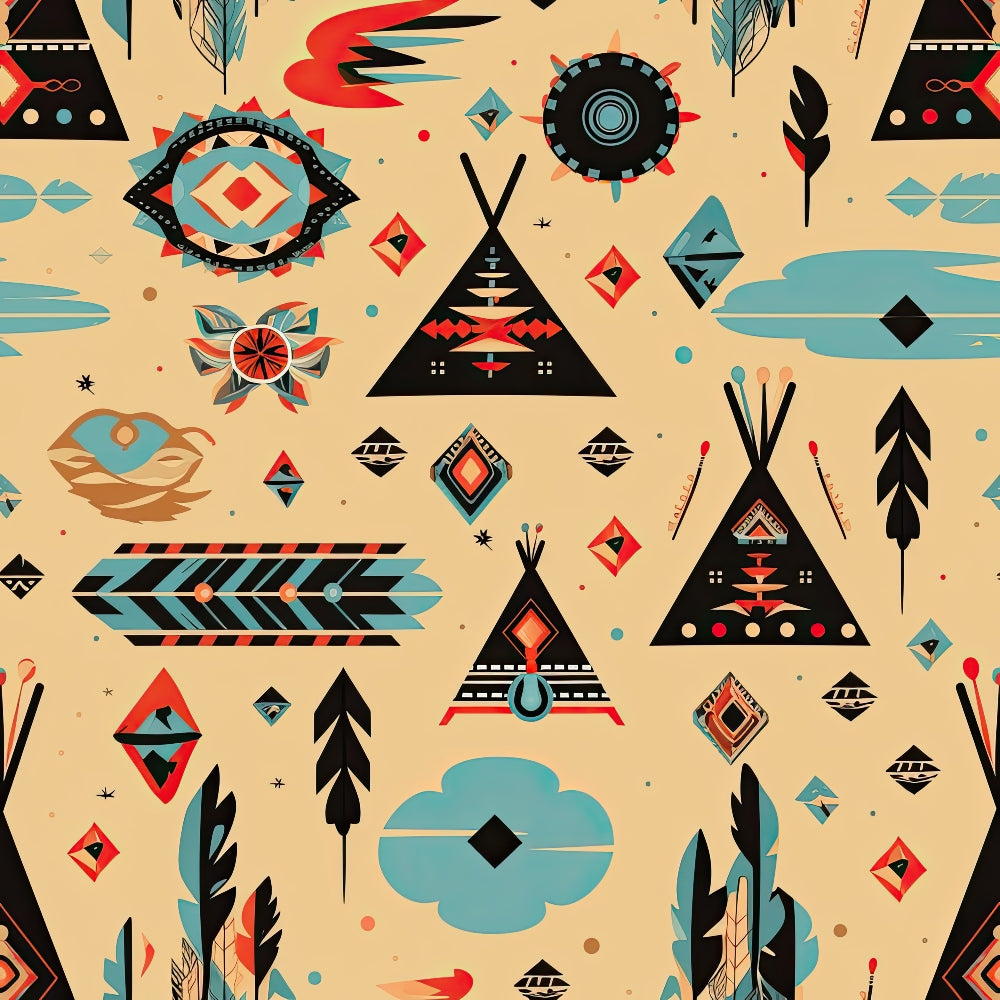 Painted Plains Pattern 2 Minky Fabric