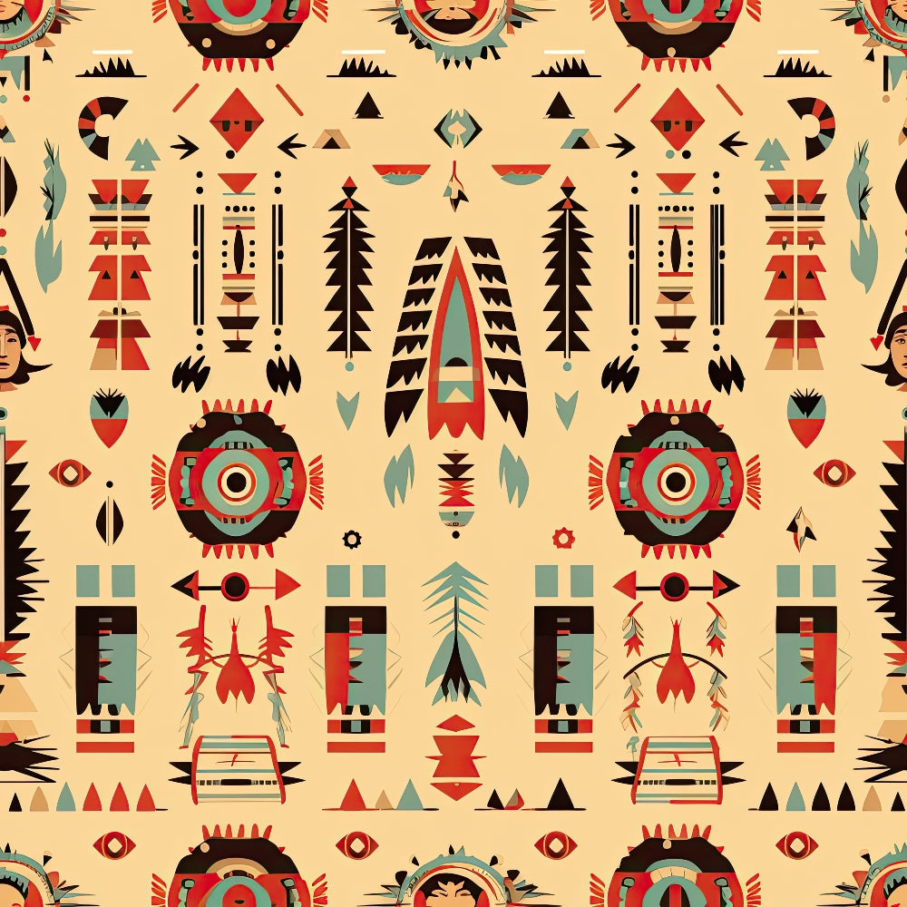 Painted Plains Pattern 3 Minky Fabric
