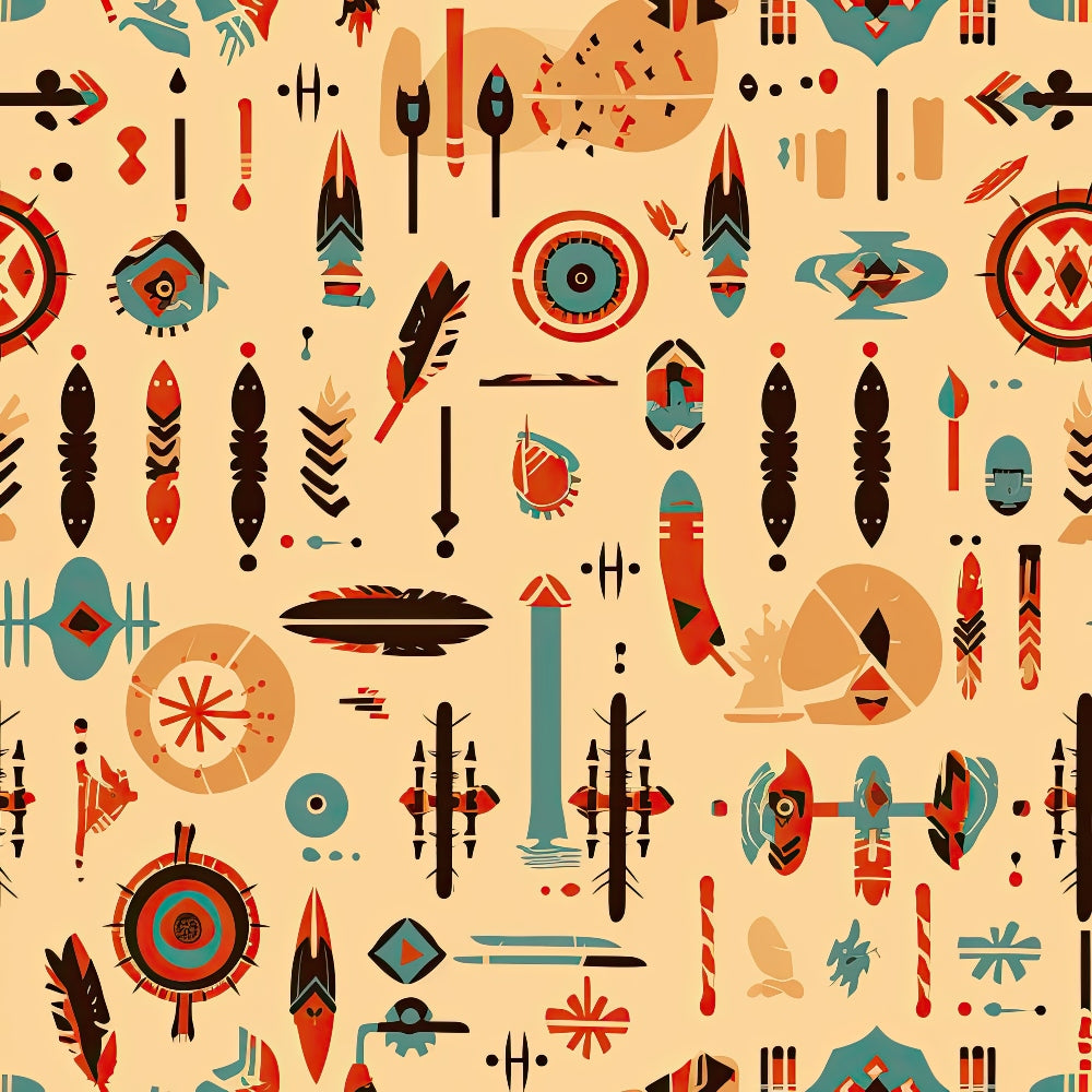Painted Plains Pattern 4 Minky Fabric