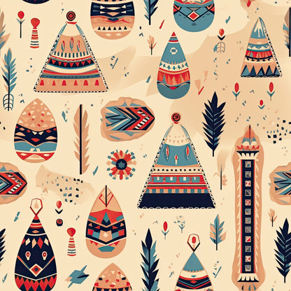 Painted Plains Pattern 5 Minky Fabric