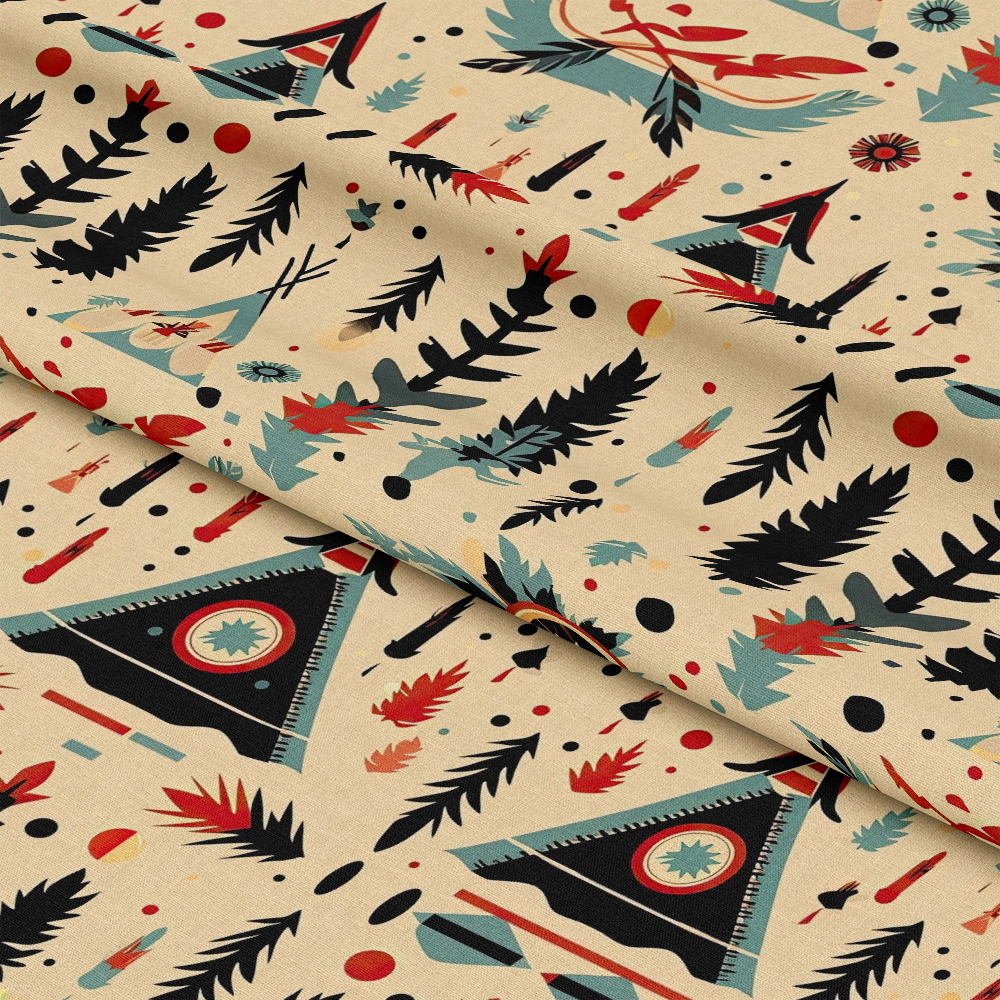 Native American Elements Pattern 8 Quilting Cotton Fabric
