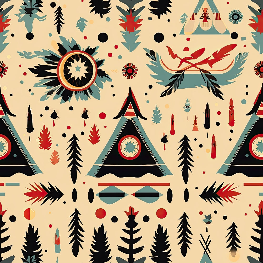 Painted Plains Pattern 8 Minky Fabric
