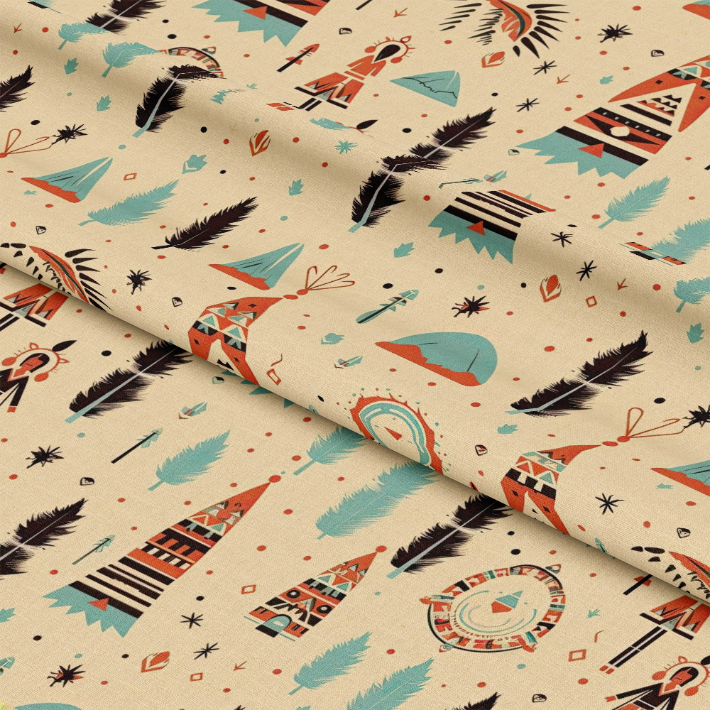 Native American Elements Pattern 9 Quilting Cotton Fabric