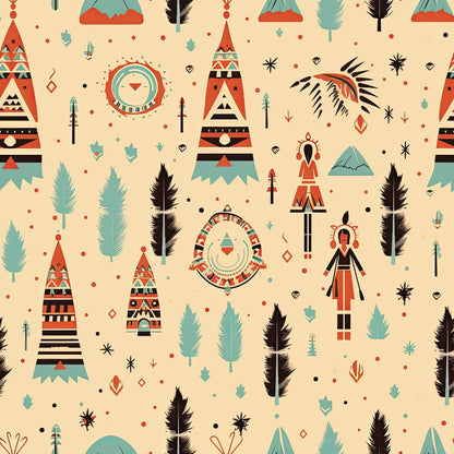 Painted Plains Pattern 9 Minky Fabric