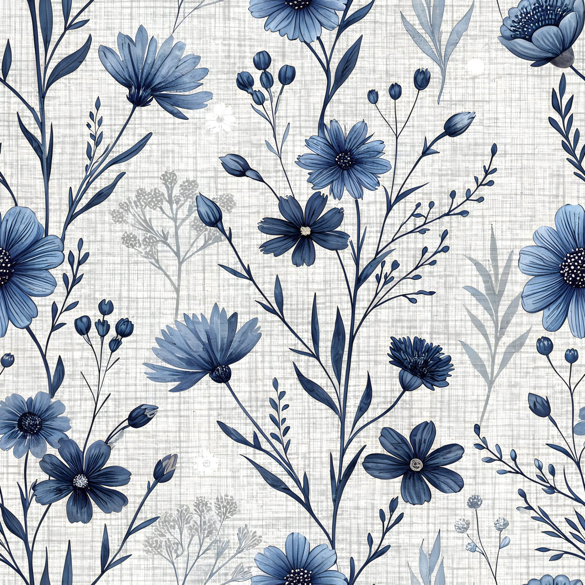 Etched Garden Toile Pattern 3 Minky Fabric
