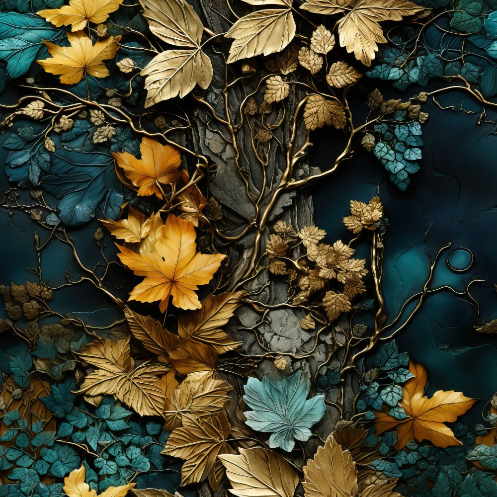 Gilded Woodland Pattern 12 Minky Fabric