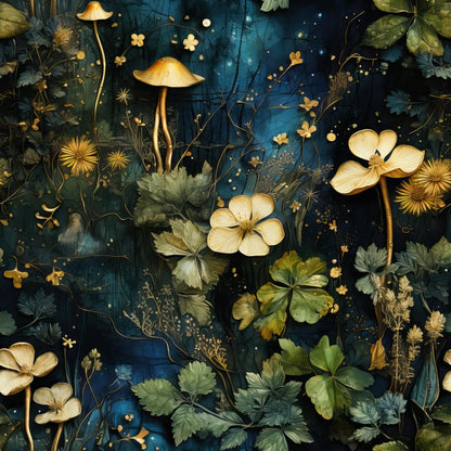 Gilded Woodland Pattern 9 Minky Fabric