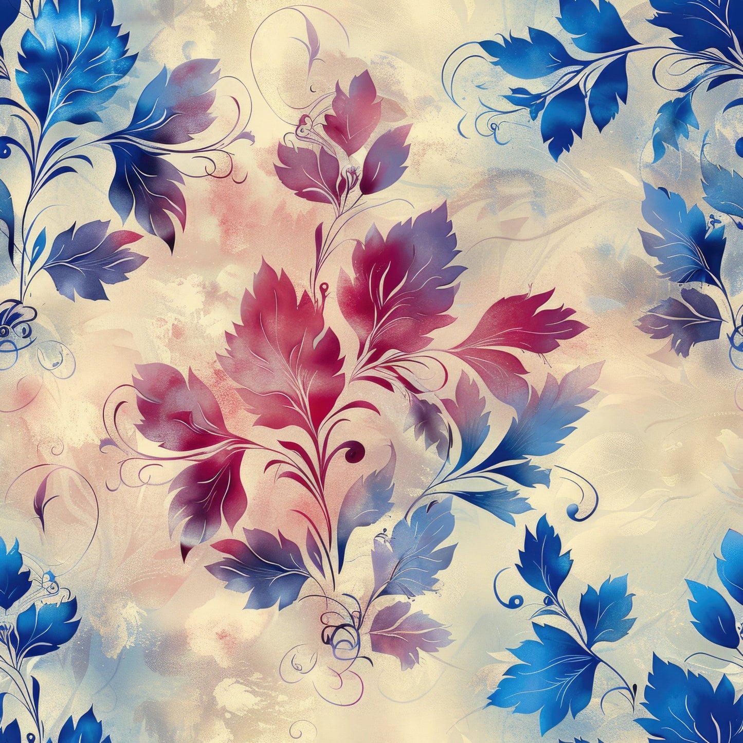 Nature's Grunge Pattern 1 Quilting Cotton Fabric