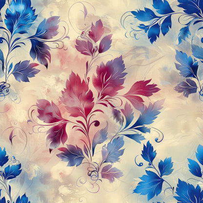 Nature's Grunge Pattern 1 Quilting Cotton Fabric