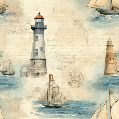 Vintage Voyage Pattern 10 Minky Fabric