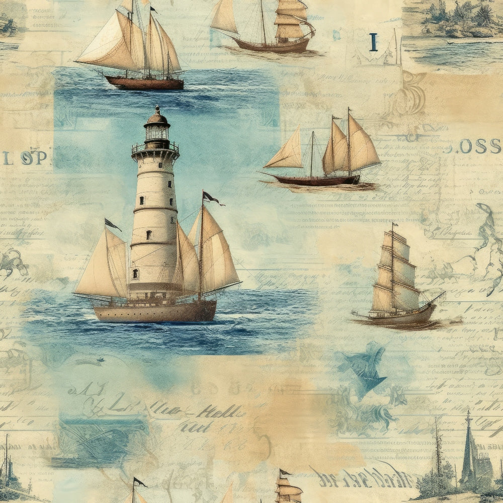 Vintage Voyage Pattern 11 Minky Fabric