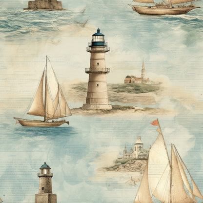 Vintage Voyage Pattern 5 Minky Fabric