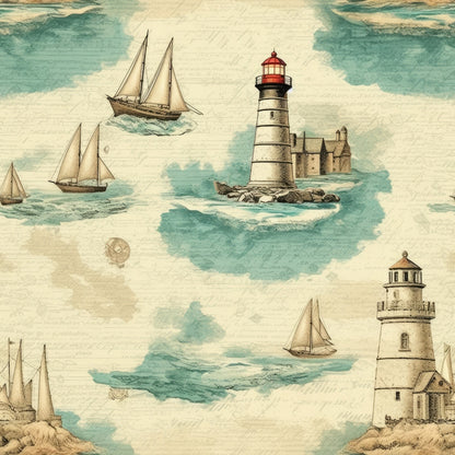 Vintage Voyage Pattern 9 Minky Fabric