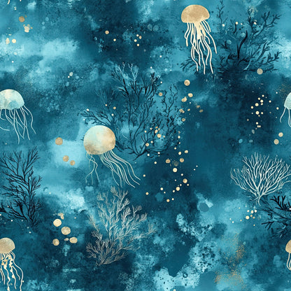 Gilded Depths Pattern 3 Minky Fabric
