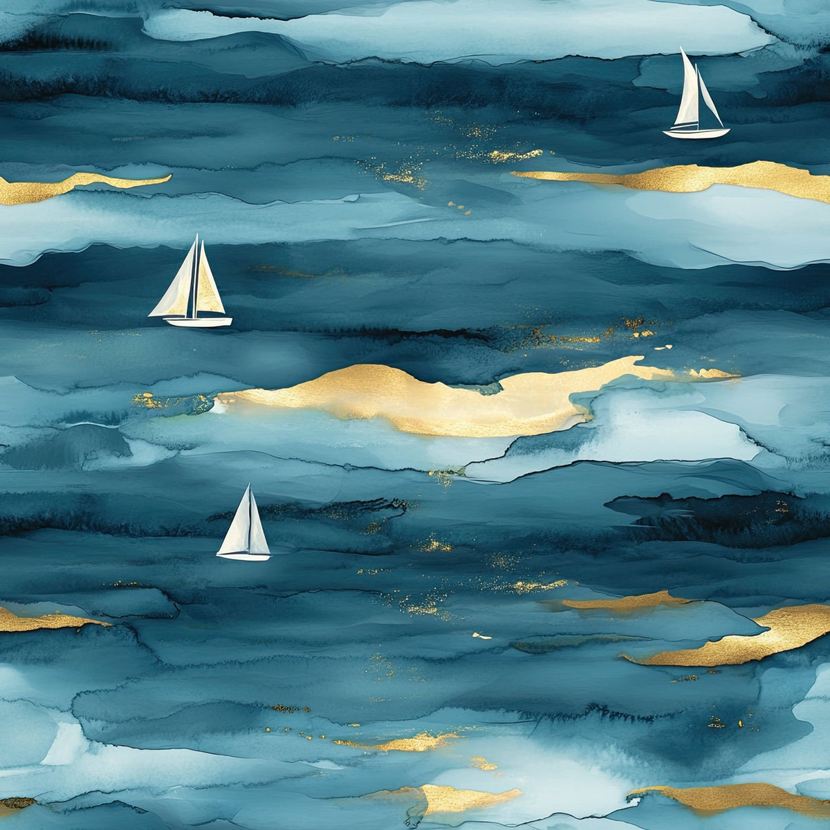 Gilded Depths Pattern 6 Minky Fabric