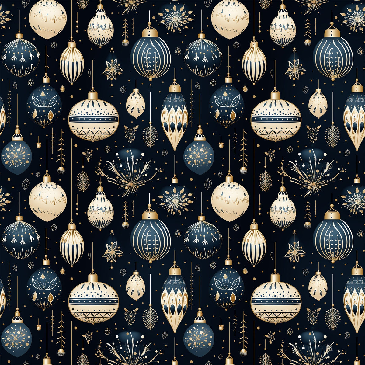 Midnight Noel Pattern 10 Minky Fabric