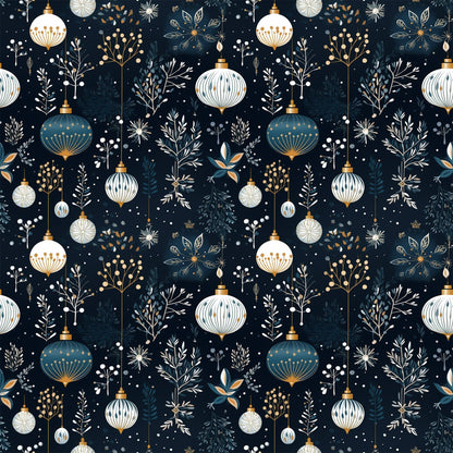 Midnight Noel Pattern 1 Minky Fabric