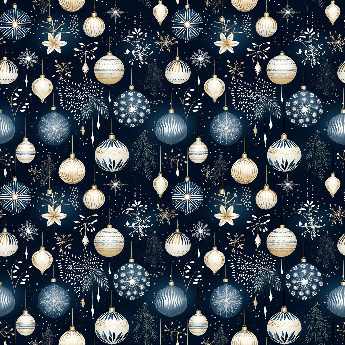 Midnight Noel Pattern 3 Minky Fabric